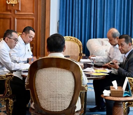 Presiden Prabowo Panggil Menteri ESDM, Pastikan Stabilitas Energi Nasional di Tengah Geopolitik Global FOTO: Presiden Prabowo Subianto memanggil Menteri Energi dan Sumber Daya Mineral (ESDM) Bahlil Lahadalia di Istana Merdeka, Jakarta, Senin (27/04/2026). (Sumber: BPMI Setpres)