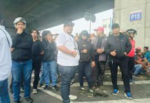 Bela JK, Laskar Garuda Indonesia Bersatu Bakal Laporkan Akun YouTuber Nusantara FOTO: Mukram (Kemeja Putih), Ketua Laskar Garuda Indonesia.