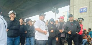 Bela JK, Laskar Garuda Indonesia Bersatu Bakal Laporkan Akun YouTuber Nusantara FOTO: Mukram (Kemeja Putih), Ketua Laskar Garuda Indonesia.