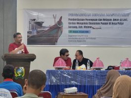 Ilmu Kelautan Unhas Gelar Abdimas di Desa Palipi Soreang Kabupaten Majene FOTO: Departemen Ilmu Kelautan Universitas Hasanuddin menggelar kegiatan pengabdian kepada masyarakat di Desa Palipi Soreang Kabupaten Majene, Sabtu (25/4).