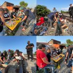 Satres Narkoba Polrestabes Medan Gerebek Dua Sarang Narkoba di Bantaran Rel Kereta Api FOTO: Satres Narkoba Polrestabes Medan kembali menggerebek sarang narkoba di kawasan bantaran Rel Kereta Api (KA) Tembung, Kecamatan Percut Seituan, Sabtu (24/4).