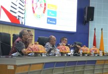 Unhas Akselerasi Penerapan SDGs melalui Sosialisasi dan Rencana Aksi Terintegrasi FOTO: Universitas Hasanuddin (Unhas) menggelar Sosialisasi SDGs Unhas 2026 dalam rangka Peningkatan Pemahaman dan Implementasi Pembangunan Berkelanjutan di Ruang Senat Gedung Rektorat Unhas, Selasa (28/4).