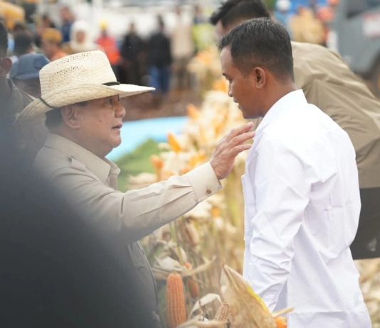 Presiden Prabowo Pimpin Langsung Panen Raya Jagung Serentak di Tuban FOTO: Presiden Prabowo Subianto memimpin langsung Panen Raya Jagung Serentak Kuartal II Tahun 2026 di Kabupaten Tuban, Jawa Timur, Sabtu, 16 Mei 2026. (Sumber: BPMI Setpres)
