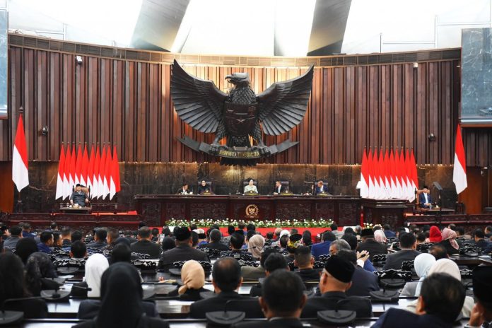 FOTO: Sidang Rapat Paripurna DPR RI Gedung Nusantara MPR/DPR/DPD RI, Jakarta, Rabu (20/05/2026). (Seskab)