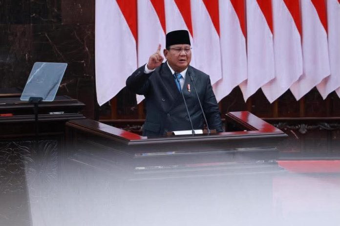 FOTO: Presiden Prabowo Paparkan Arah Kebijakan Ekonomi Nasional Melalui KEM PPKF 2027 di Sidang Rapat Paripurna DPR RI Gedung Nusantara MPR/DPR/DPD RI, Jakarta, Rabu (20/05/2026). (Sumber: BPMI Setpres)