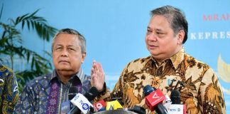 Per 1 Juni 2026: Ekspor Batu Bara dan Kelapa Sawit Lewat Pintu PT DSI FOTO: Menteri Koordinator (Menko) Bidang Perekonomian, Airlangga Hartarto saat memberikan keterangan pers pada kesempatan lainnya. (Dok Seskab)