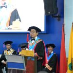 Pengukuhan Empat Guru Besar, Rektor: Unhas Siap Perluas Kontribusi Hingga Tingkat Global FOTO: Rektor Unhas, Prof. Dr. Ir. Jamaluddin Jompa, M.Sc., Ketua, Sekretaris, dan Anggota Majelis Wali Amanat, Senat Akademik, Dewan Profesor,menghadiri Rapat Paripurna Senat Akademik terbatas dalam rangka upacara Pengukuhan dan Penerimaan Anggota Dewan Profesor terhadap empat guru besar. Senin (11/05).