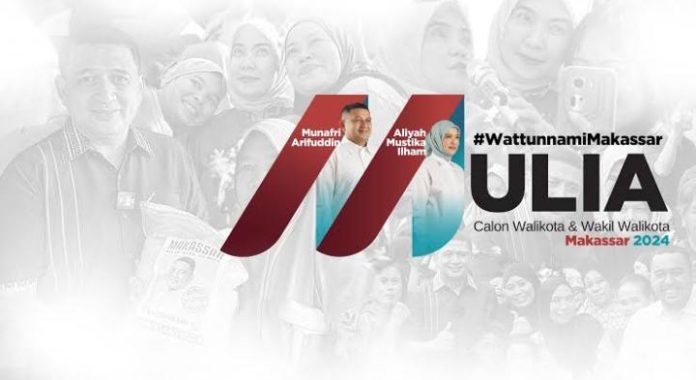 FOTO: Logo pasangan Munafri Arifuddin dan Aliyah Mustika Ilham (MULIA) di Pilwakot Makassar 2024. (Dok via media sosial)