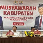 Mukab Kadin Luwu Tetapkan H. Husmaruddin Nahkodai Organisasi Periode 2026–2031 Ket Foto: Musyawarah Kabupaten KADIN Luwu, Sabtu (16/05).