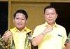 AMPG Selayar Dorong Basli Ali Calon Ketua DPD Golkar Sulsel FOTO: Ketua AMPG Kabupaten Kepulauan Selayar, Devi Zulkifli dan H. Muh Basli Ali. (Istimewa)