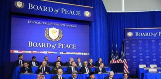 Anggota Ikatan Alumni Pesantren IMMIM Disandera Zionis Israel, Keanggotaan Indonesia di BoP Dipertanyakan FOTO: Board of Peace buatan Presiden AS Donald Trump perdamaian untuk Palestina beranggotakan negara negara islam dan Israel. (Dok. Seskab)