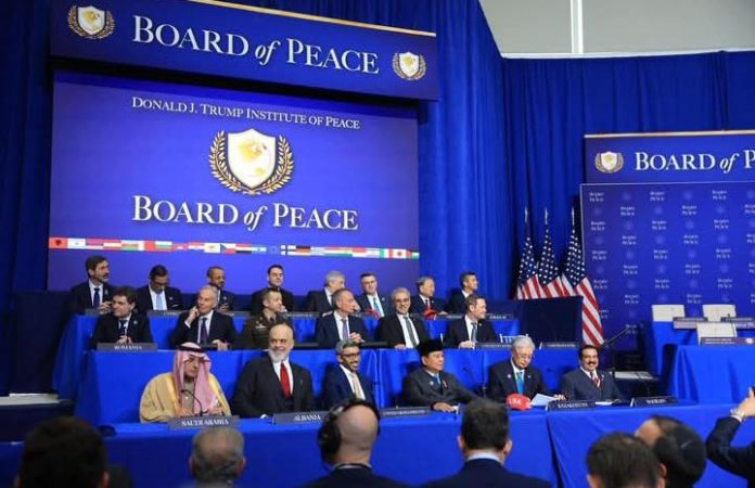 FOTO: Board of Peace buatan Presiden AS Donald Trump perdamaian untuk Palestina beranggotakan negara negara islam dan Israel. (Dok. Seskab)
