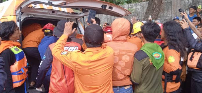 FOTO: Jasad Omah (25), seorang petugas kebersihan. Ia ditemukan sekitar pukul 14.45 WITA setelah tim SAR gabungan melakukan pencarian sejak Selasa (19/5/2026) malam. (Istimewa)