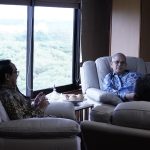 Unhas dan CSIS Jajaki Kemitraan Strategis untuk Penguatan Kajian Global FOTO: Rektor Universitas Hasanuddin, Prof. Dr. Ir. Jamaluddin Jompa, M.Sc. saat menerima Duta Besar Indonesia untuk Inggris Raya, Irlandia, dan Organisasi Maritim Internasional (2016–2020), Dr. Rizal Sukma. (Humas Unhas)