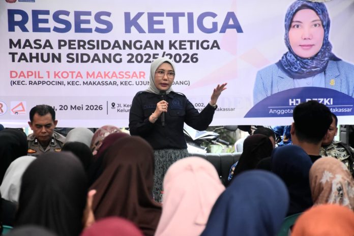 FOTO: Anggota DPRD Kota Makassar, Rezki kembali menjemput aspirasi warga melalui reses ketiga masa persidangan ketiga tahun sidang 2025/2026. (Istimewa) 
