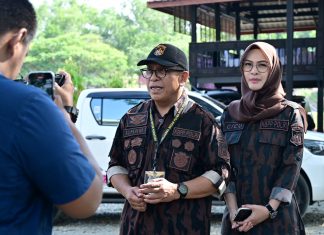 IAS Jabat Sekjen, Ilham Akbar Tompo Dukung Cicu Ketua KBPP Polri Sulsel FOTO: Ilham Arief Sirajuddin dan Rachmatika Dewi (Cicu). Ketua dan Wakil Ketua KBPP Polri Sulawesi Selatan. (Istimewa)