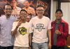Hasil Muscab Pengcab: Irfan Qurniawan Nahkodai IOF Makassar Masa Bakti 2025–2030 FOTO: Irfan Qurniawan kedua dari kanan, Terpilih sebagai Ketua Pengcab IOF Makassar di hotel horison Makassar. Sabtu (23/5/2026).