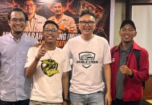 Hasil Muscab Pengcab: Irfan Qurniawan Nahkodai IOF Makassar Masa Bakti 2025–2030 FOTO: Irfan Qurniawan kedua dari kanan, Terpilih sebagai Ketua Pengcab IOF Makassar di hotel horison Makassar. Sabtu (23/5/2026).