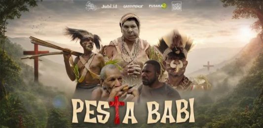 Tanpa Izin: Mama Yasinta Keberatan Dirinya Seperti Dijadikan Pemeran Utama di Film Pesta Babi, Zulkifli: APH Harus Bertindak FOTO: Flyer film dokumenter pesta babi. (Via Google).