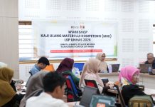 LSP Unhas Perkuat Mutu Sertifikasi melalui Workshop Kaji Ulang Materi Uji Kompetensi FOTO: Universitas Hasanuddin melalui Lembaga Sertifikasi Profesi (LSP) gelar pelaksanaan Workshop Kaji Ulang Materi Uji Kompetensi (MUK) Batch II Tahun 2026 yang berlangsung selama dua hari, Jumat–Sabtu( 22 - 23 Mei)