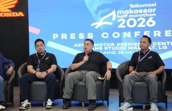 FOTO: Wali kota Munafri Arifuddin saat menghadiri rapat persiapan Event Makassar Half Marathon 2026. (ist)