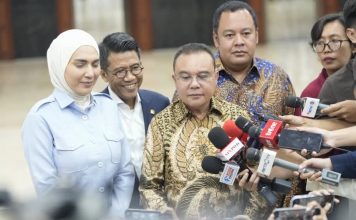 Alumni ISMAHI: Dasco Tunjukkan Keberanian Politik Menjaga Stabilitas Ekonomi Nasional FOTO: Wakil Ketua DPR RI Sufmi Dasco Ahmad saat memberikan keterangan Pers. (Dok via Facebook)
