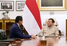 Bertemu Presiden Menteri PKP Laporkan Perkembangan Pelaksanaan Program Bedah Rumah FOTO: Presiden Prabowo Subianto menerima Menteri Perumahan dan Kawasan Permukiman (PKP), Maruarar Sirait di Istana Merdeka pada Selasa sore, 9 Juni 2026. (Seskab)