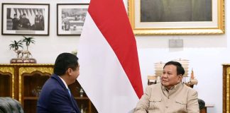 Bertemu Presiden Menteri PKP Laporkan Perkembangan Pelaksanaan Program Bedah Rumah FOTO: Presiden Prabowo Subianto menerima Menteri Perumahan dan Kawasan Permukiman (PKP), Maruarar Sirait di Istana Merdeka pada Selasa sore, 9 Juni 2026. (Seskab)
