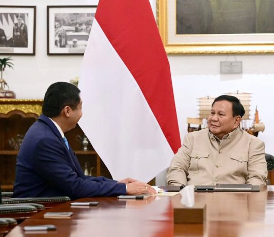 Bertemu Presiden Menteri PKP Laporkan Perkembangan Pelaksanaan Program Bedah Rumah FOTO: Presiden Prabowo Subianto menerima Menteri Perumahan dan Kawasan Permukiman (PKP), Maruarar Sirait di Istana Merdeka pada Selasa sore, 9 Juni 2026. (Seskab)