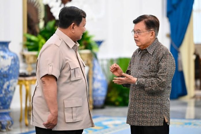 FOTO: Presiden Prabowo Terima Wakil Presiden ke-10 dan ke-12 RI Jusuf Kalla, Istana Merdeka, 11 Juni 2026. (Tangkapan layar Youtube Sekretariat Presiden). FOTO: Presiden Prabowo Terima Wakil Presiden ke-10 dan ke-12 RI Jusuf Kalla, Istana Merdeka, 11 Juni 2026. (Tangkapan layar Youtube Sekretariat Presiden).
