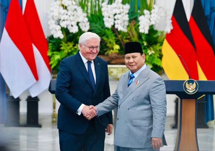 FOTO: Presiden Prabowo Subianto menyambut kunjungan kenegaraan Presiden Republik Federal Jerman Frank-Walter Steinmeier di Istana Merdeka, Jakarta, Senin, 15 Juni 2026. (Dok Seskab) FOTO: Presiden Prabowo Subianto menyambut kunjungan kenegaraan Presiden Republik Federal Jerman Frank-Walter Steinmeier di Istana Merdeka, Jakarta, Senin, 15 Juni 2026. (Dok Seskab)