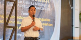 Dr Andi Cibu Mattingara Ajak Keluarga Besar Jaga Persaudaraan dan Persatuan FOTO: Ketua kerukunan keluarga Addatuang Sawitto XIX, Dr Andi Cibu SH MH