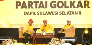 Jadwal Musda Golkar Sulsel Belum Jelas, Masa Bakti DPD II akan Berakhir, Bakal ada Plt? FOTO: Pengurus DPD I Golkar Sulsel saat menggelar konsolidasi kader Dapil 3 di Watansoppeng, Sejak Jumat hingga Sabtu (16/5/2026). (Ist)