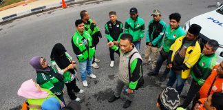 Medan Makin Aman, Pengemudi Ojol Nyaman Bekerja Menafkahi Keluarga FOTO: Komunitas Ojol Medan. (ist)