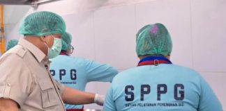 Presiden Tinjau Fasilitas SPPG di Palmerah Jakarta FOTO: Presiden Prabowo Subianto meninjau langsung fasilitas Satuan Pelayanan Pemenuhan Gizi (SPPG) di Palmerah serta pelaksanaan Program Makan Bergizi Gratis (MBG) di SMPN 111 Jakarta Barat, pada Selasa (2/6/2026). (Dok Seskab)