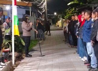 Cegah Balap Liar dan Gangguan Kamtibmas di Wilayah Hukumnya, Polsek Panakkukang Gelar Patroli Gabungan FOTO: Kapolsek Panakkukang, Kompol Hj. Ema Ratna, AR, S.H., didampingi Wakapolsek Panakkukang AKP Winarno, Yang Ditingkatkan (KRYD) Operasi Cipta Kondisi (Cipkon) Malam Minggu pada Sabtu malam (06/06/2026) pukul 22.00 WITA.