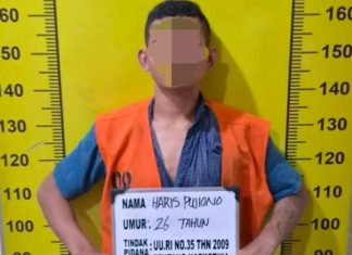Polresta Deli Serdang Ungkap Kasus Peredaran Narkotika Jenis Sabu di Lubuk Pakam FOTO: Seorang pria berinisial HPS (26) berhasil diamankan karena diduga terlibat dalam tindak pidana penyalahgunaan dan peredaran narkotika jenis sabu. (Ist)