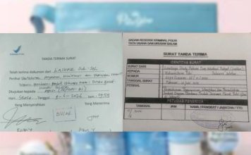 LASKAR Sulsel Laporkan Dugaan Peredaran Produk Putri Glow ke BPOM RI dan Mabes Polri FOTO: Bukti laporan Laskar Sulsel di BPOM Pusat