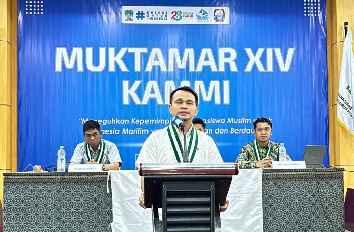 FOTO: Amri Akbar Ketua Terpilih Hasil Muktamar XIV KAMMI di Asrama Haji Ambon, Maluku. (Ist)