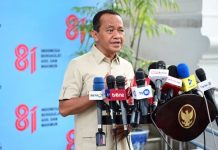 Presiden Prabowo Pastikan Percepatan Pemerataan Akses Listrik Desa hingga Ketahanan Energi Nasional FOTO: Menteri Energi dan Sumber Daya Mineral (ESDM) Bahlil Lahadalia di Istana Merdeka, Jakarta, Selasa (28/07/2026). (Sumber: BPMI Setpres)