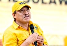 Pengumuman Penjaringan Balon Ketua DPD Partai Golkar Sulsel FOTO: Ketua SC Musyawarah Daerah (Musda) Partai Golkar Sulawesi Selatan Armin M Toputiri,