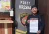 Wapres Kunjungi TSM, Sejumlah Ormas di Makassar Bakal Gelar Aksi Unjuk Rasa, ini Penyebabnya FOTO: Salah satu perwakilan Ormas saat menyampaikan surat penyampaian surat penyampaian aksi unjuk rasa pada Sabtu 11 Juli 2026 di Mapolrestabes Makassar. (Ist)