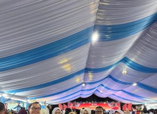 Ketua TP PKK Banyuasin Hadiri HKG PKK ke-54 dan HUT Dekranas di Makassar