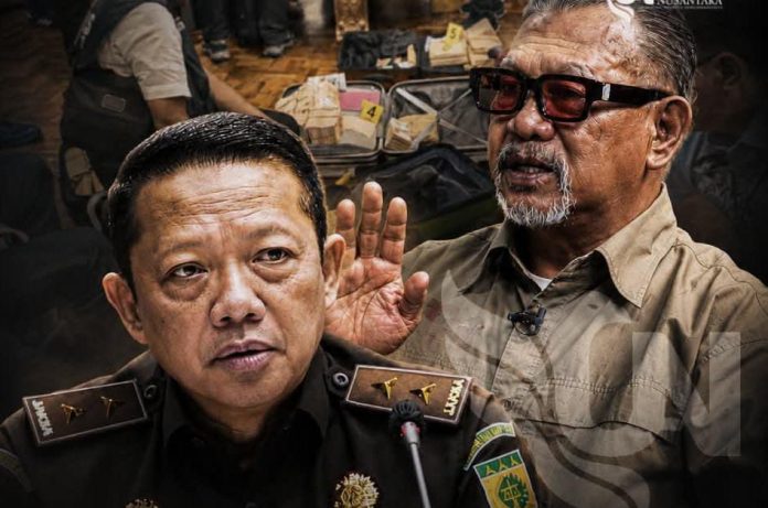 FOTO: Mantan Jampidsus Kejaksaan Agung, Febrie Adriansyah dan Praktisi intelijen, Kolonel (Purn) Sri Radjasa, (foto ilustrasi)