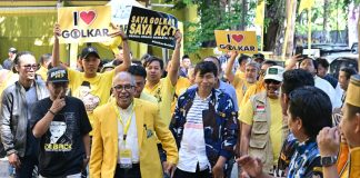 BARAK 145; Politik Bukan sekadar soal Kompetisi, Tetapi Tentang Menjaga Kepercayaan FOTO: Panglima BARAK 145, Illank Radjab, S.H. saat mendampingi Ilham Arif Sirajuddin (IAS) mengembalikan formulir pendaftaran sebagai bakal calon Ketua DPD I Partai Golkar Sulawesi Selatan. Jumat (17/7/2026) . (Ist)
