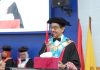 Guru Besar sebagai Motor Inovasi: Rektor Unhas Tekankan Pentingnya Riset Berdampak dan Diplomasi Sains FOTO: Rektor Universitas Hasanuddin (Unhas), Prof. Dr. Ir. Jamaluddin Jompa, M.Sc., seusai pengukuhan empat guru besar baru dalam Rapat Paripurna Senat Akademik Terbatas untuk Upacara Penerimaan Jabatan Profesor yang berlangsung di Ruang Senat Akademik Unhas, Gedung Rektorat Kampus Tamalanrea, Makassar, Jumat (17/7).