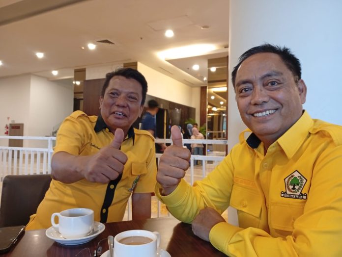 FOTO: Abdul Rahman Bando (ARB) dan Abdul Wahab Tahir (AWT) saat menghadiri Musda Golkar ke XI Sulawesi Selatan di Hotel Claro Makassar. Sabtu (18/7/2026). FOTO: Abdul Rahman Bando (ARB) dan Abdul Wahab Tahir (AWT) saat menghadiri Musda Golkar ke XI Sulawesi Selatan di Hotel Claro Makassar. Sabtu (18/7/2026).