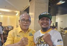 BARAK 145: Musda Telah Usai, Saatnya Bersatu dan Bekerja untuk Sulawesi Selatan FOTO: Ilham Arif Sirajuddin (IAS), Ketua DPD I Golkar Sulsel terpilih hasil Musda ke XI bersama Panglima BARAK 145, Illank Radjab, S.H.,