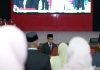 Lantik 122 Pejabat Baru, Rektor Unhas: Perkuat Konsolidasi Menuju Universitas Berkelas Dunia FOTO: Rektor Unhas, Prof. Dr. Ir. Jamaluddin Jompa, M.Sc., saat melantik 122 pejabat berlangsung di Gedung Baruga A.P. Pettarani Unhas, Senin (20/7).