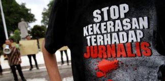 Kekerasan Terhadap Jurnalis Antara Masih Mengendap di Ruang Penyidik Ditreskrimum Polda Sulsel FOTO: Ilustrasi Menolak Kekerasan Terhadap Jurnalis. (Antara/HO)